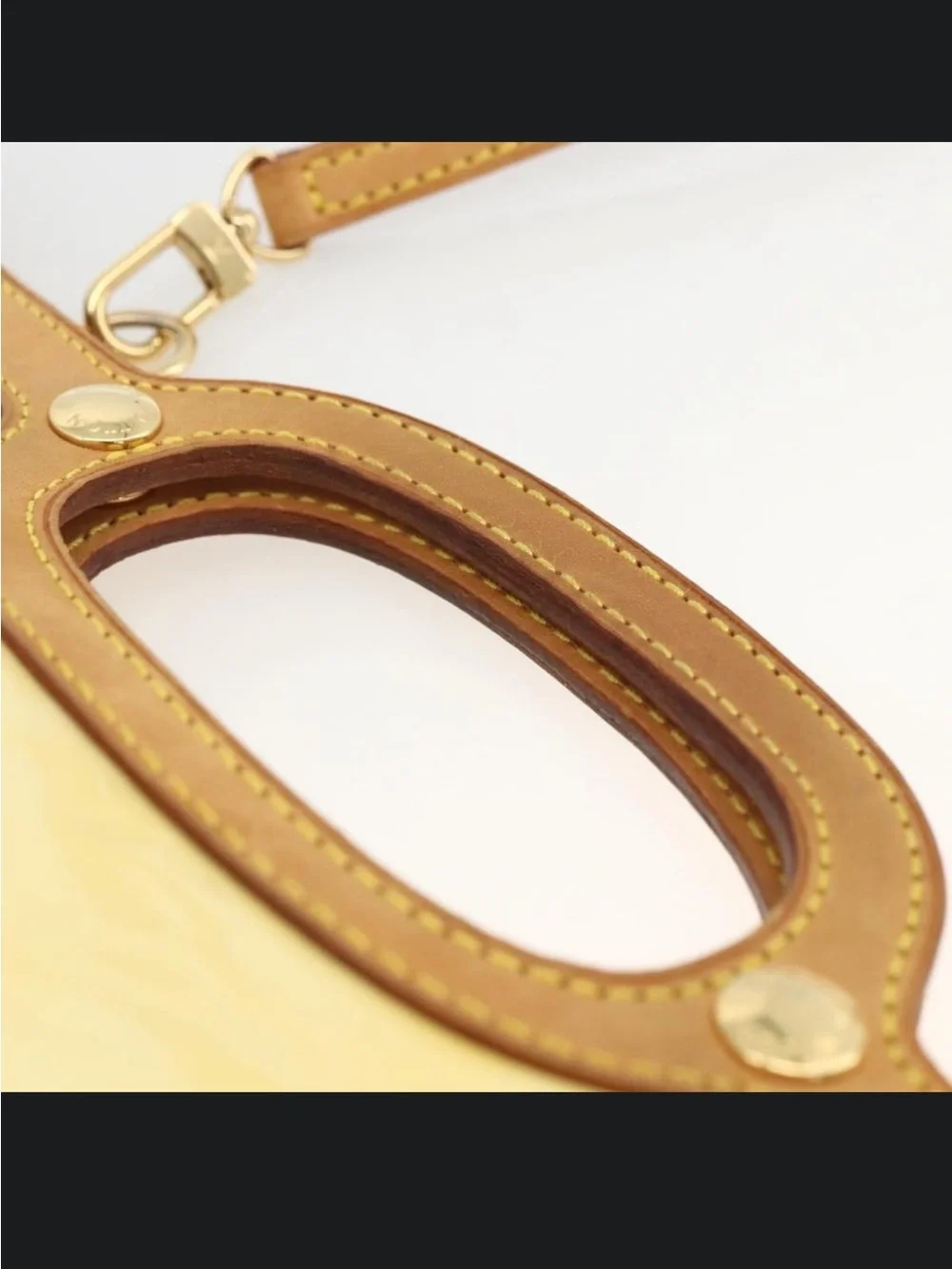 Louis Vuitton Roxbury Drive Perle Monogram Vernis Patent Leather Bag Strap